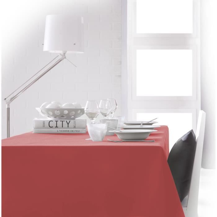 TODAY Nappe rectangulaire 150x250 cm - Orange corail