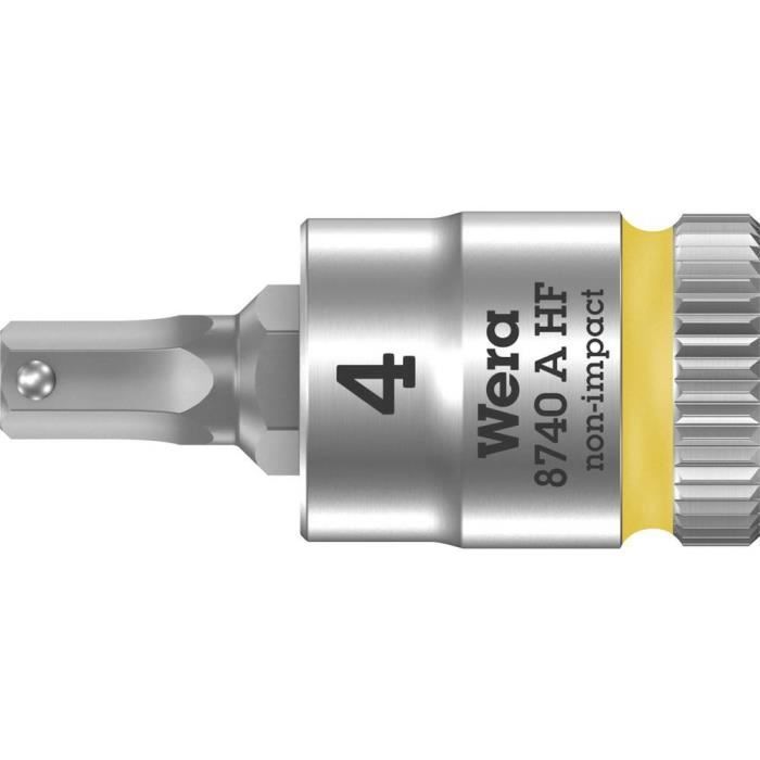CLE A TUBE - CLE A PIPE - CLE A PIPE DEBOUCHEE - Douille-embout Wera 8740 A 05003333001 6 pans intérieurs 4 mm 1/4 (6.3 mm) 1 pc(s)
