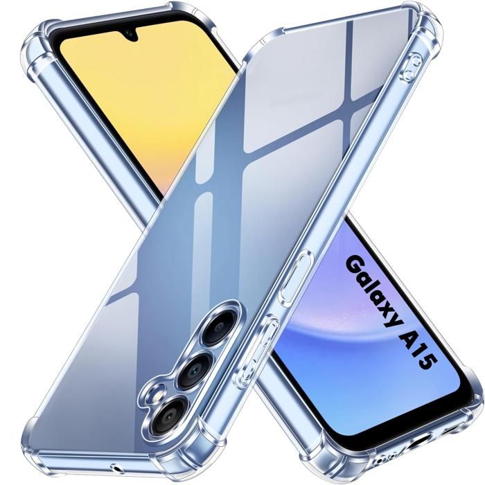 Coque pour Samsung Galaxy A15 4G / A15 5G et 2 Verres Trempé Film  Protection Ecran Phonillico®