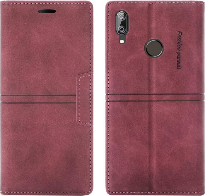 König - Cover Flip In Ecopelle Per Huawei Y7 (2019) Con Porta Carte E Supporto Multimediale - 2