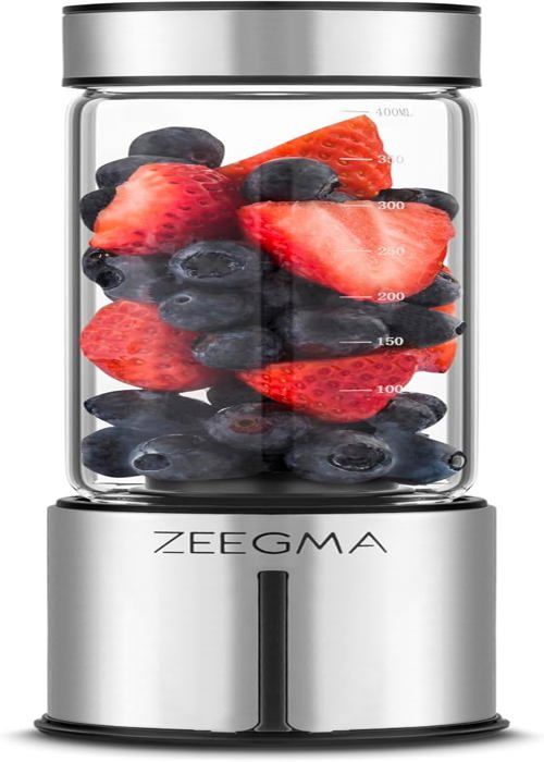 Mixeur Portable USB-C - 450 Ml, 10 Lames, 3 Vitesses - Pour Smoothies, Voyage, Bureau - Blanc