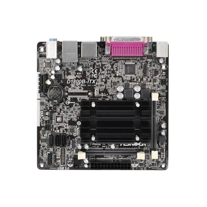 Carte mère ASRock D1800B-ITX  Processeur intégré 2xDDR3 16GB Mini-ITX Reconditionné - ASRock reconditionné disponible sur Cdiscount Seconde Vie