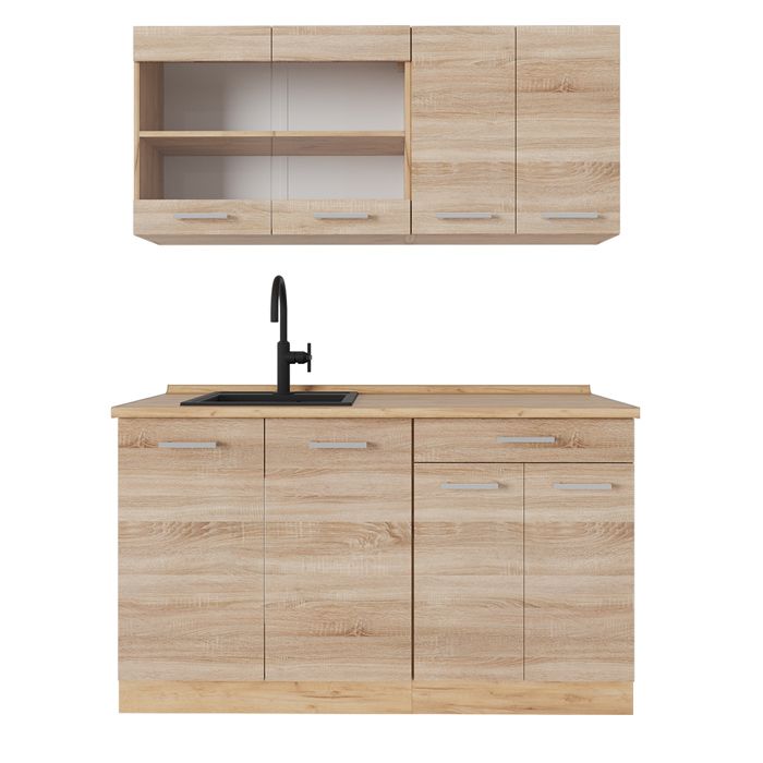 Cuisine R-Line 140cm sans PT Sonoma/Chêne de force doré Vicco 53818 Cuisine R-Line 140cm sans PT Sonoma/Chêne de force doré Vicco 53818