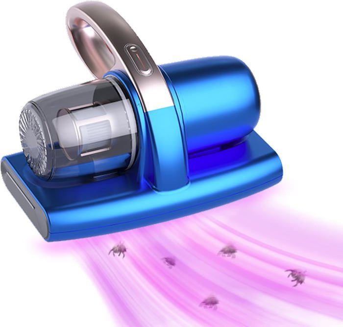 Aspirateur à Main Pour Matelas HAMON – 8000 Pa, Lumière UV, Anti-acariens, Pour Lit, Canapé, Oreillers (sans Fil, Batterie USB)