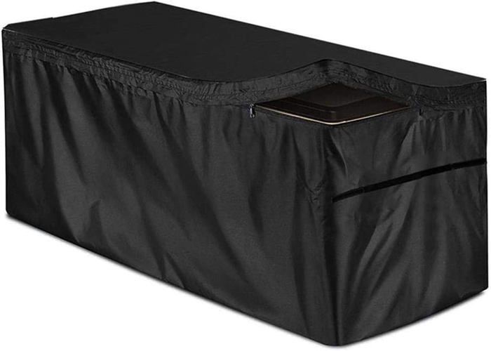 Djowyh Housse de protection pour coffre à coussins de jardin - Étanche ...