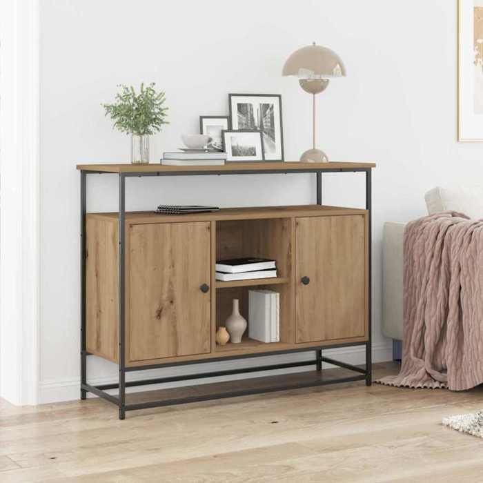 vidaXL Buffet Chêne artisanal 100 x 35 x 80 cm Bois dingénierie 862977