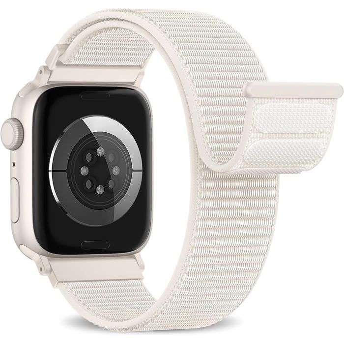 Bracelet Nylon Élastique Sport Compatible Apple Watch SE/Ultra Series 10/9/8/7/6/5/4/3/2/1