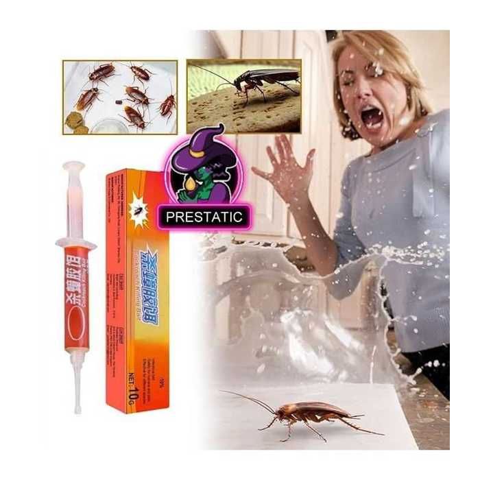 Produit anti cafards puissant : gel anti cafards - 1 seringues