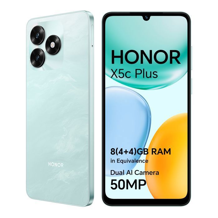 Smartphone 4G - HONOR X5c Plus - 4Go RAM - 256Go - Vert - Caméra ultra net 50 Mpx - 5260mAh - EU version