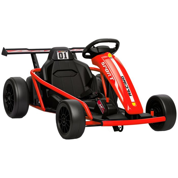 AIYAPLAY Voiture &Eacute;lectrique Enfant Formule 1 - 13 Km/h Max. - Ceinture 2 Points