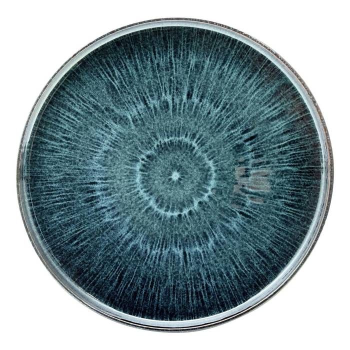 Lot de 4 Assiettes Eva bleu - Atmosphera Créateur dintérieur