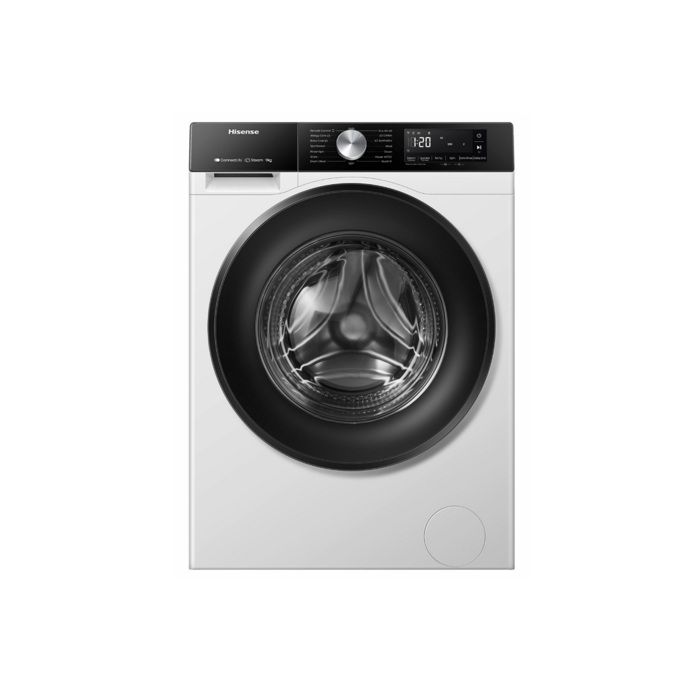 Hisense Lave-linge frontal 9 kg 1400 trs/min Wi‑Fi Vapeur - WF3S9043BW3 (Blanc) - Hisense