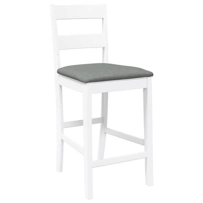 (NEW 2026)Lot de 2 Chaises de bar avec coussins Scandinaves - CLOUD - Meuble de Cuisine - 2 Personnes - blanc bois massif dhévéa 27