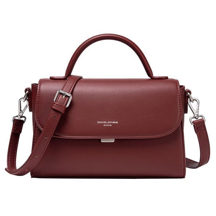 David Jones - Sac Bandoulière à Rabat Cuir PU Femme - Rouge