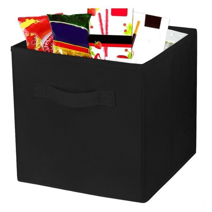 Cube de Rangement 28 x 28 x 28cm Paniers Rangement pliables en Tissu Boites de Rangement avec Poignées Organisat BOITE DE RANGEMENT