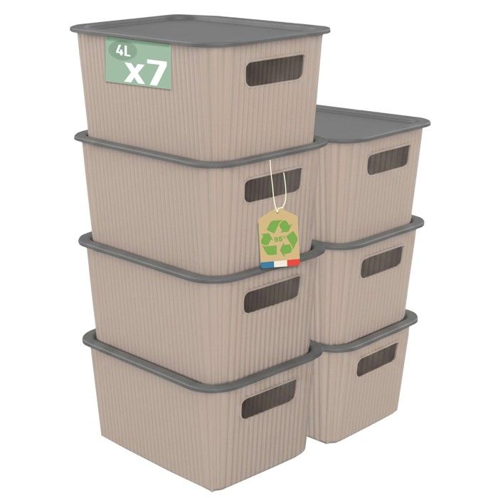 Sundis VIBOX 4L L.26 x l.17 5 x h.12 5 cm Taupe