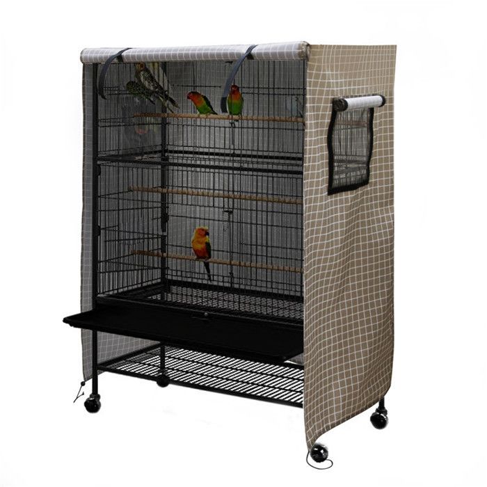 Housse pour cage à oiseaux Ctmw imperméable grande housse pour cage à oiseaux housse lavable pour cage à perroquet coupe-vent