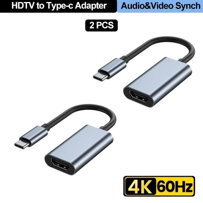 Cavo TechExpert USB-C Verso HDMI 2m &ndash; Collega Smartphone/tablet A TV 4K