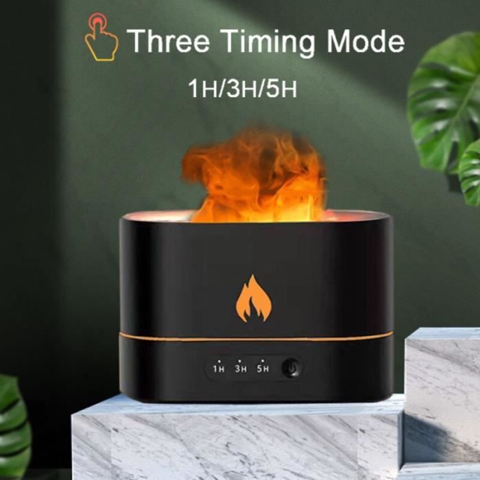 Funshing Le noir - FunShing 250ml USB Flame Humidifier LED Ultrasonic Humidifier ...