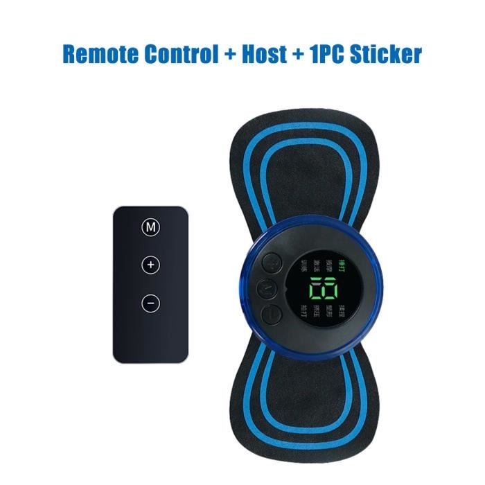Télécommande 1 ensemble-Masseur Électrique De Cou, Ems, Patch De