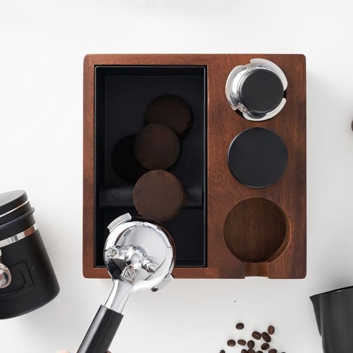 Support En Bois Pour Filtres à Café - Avec Couvercle, Stockage Jusqu'à 100 Filtres, Pour Cuisine Ou Café