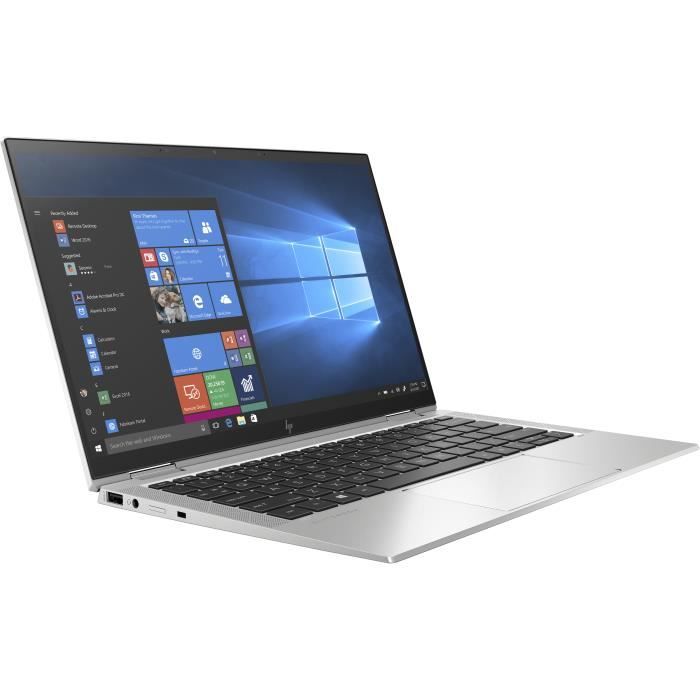 HP EliteBook x360 1030 G7 - Conception inclinable - Core i5 10210U / 1.6 GHz - Win 10 Pro 64 bits - 16 Go RAM - 512 Go SSD NVMe - Hewlett packard