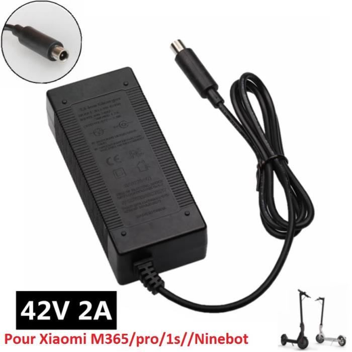 Chargeur Ninebot max G30 42v2A POUR batterie 36V Trottinette électrique - Xiaomi  M365 PRO 1S Essential Ninebot es1 es2 max Aovo - Cdiscount Auto
