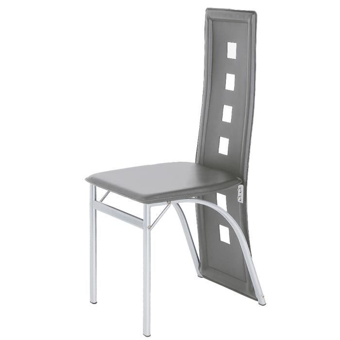 she ensemble 2 pcs chaise gris haute qualité chaise de salle à manger - scandinave