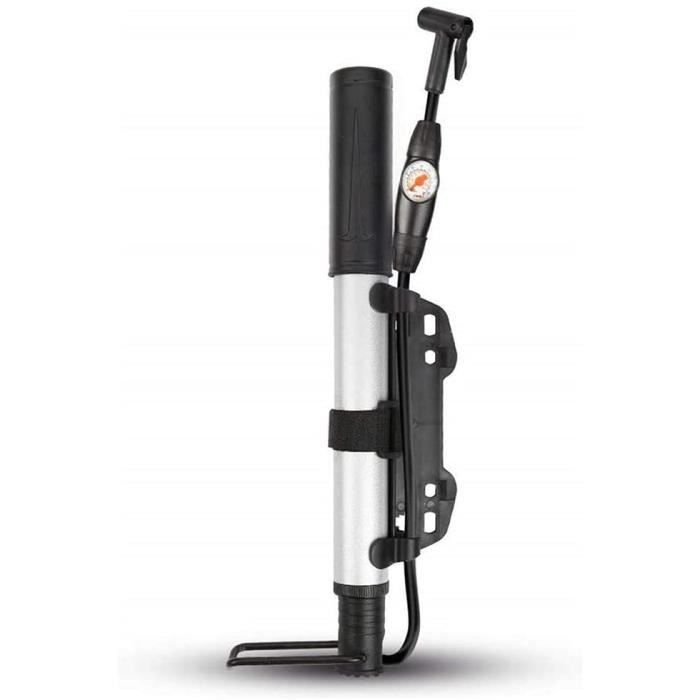 Mini Pompe à Vélo De Route XLC PU-R01 - Pression Max 7 Bar (100 Psi) - Pour Valves Presta/Schrader - Longueur 265 Mm - 8