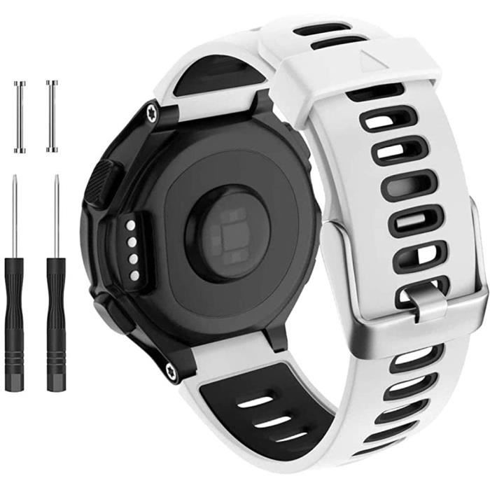 RLouK Bracelet de montre compatible avec Garmin Forerunner 735XT 220 230 235  620 630 Approach S20 S5 S6 en silicone souple a[3082] , - Achat/vente  bracelet de montre - Cdiscount