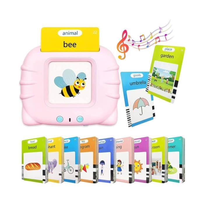 Cartes Flash Parlantes éducatives Montessori - 224 Mots - Pour Enfants 3 Ans Et Plus - Neuf