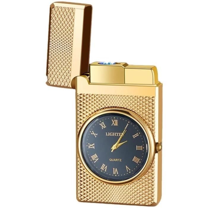 Briquet Montre De Poche Bucherer Suisse - Plaqué Or, Années 1950 (Occasion)