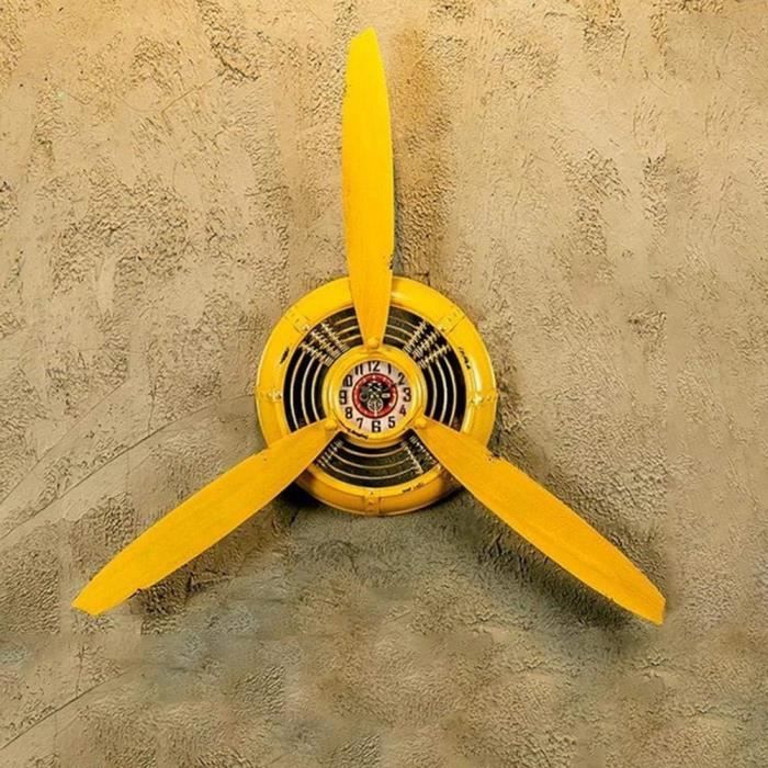 Horloge Murale Vintage 1985 – Style Sixties Avec Cabriolet Cadillac – Déco Rétro US