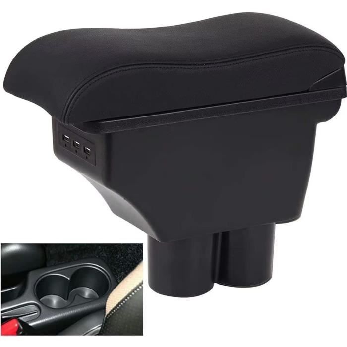 Accoudoir Central Peugeot 208 2019-2021 - Double Couche Avec Ports USB Et Porte-Gobelets