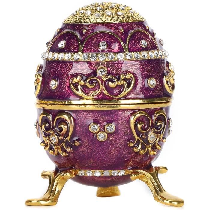 Boucles d'oreilles en œuf de fabergé - France