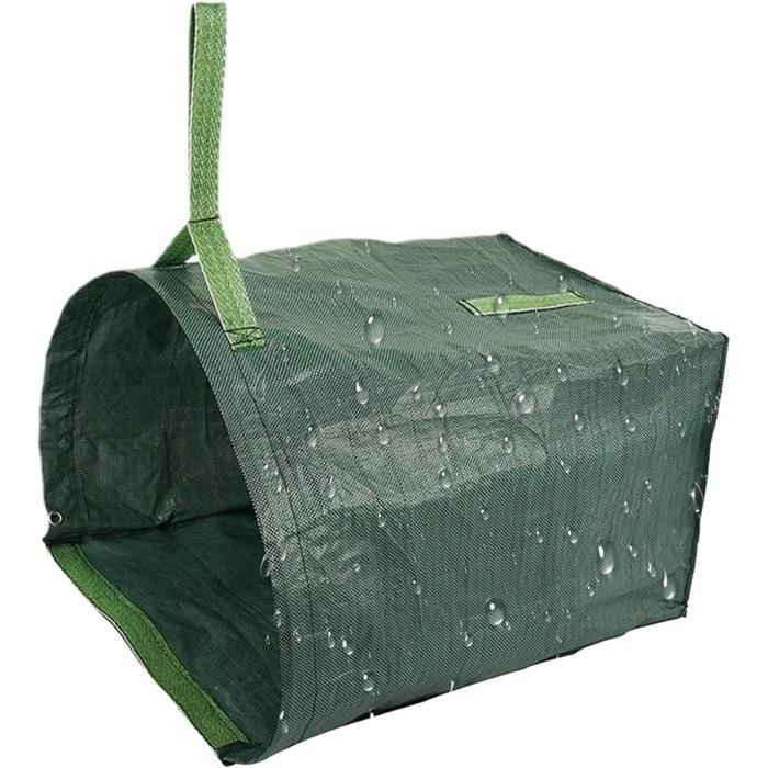 Sacs à Feuilles De Jardin - Lot De 2, 150 L - Avec Gants - Toile Polypropylène Résistante - Pour Ramassage Débris, Feuilles Mortes