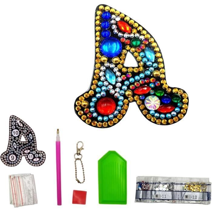 Kit Diamant Peinture Porte-clés – Activité Manuelle Fille 6-12 Ans – 5D Diamond Painting Créatif – Cadeau Anniversaire