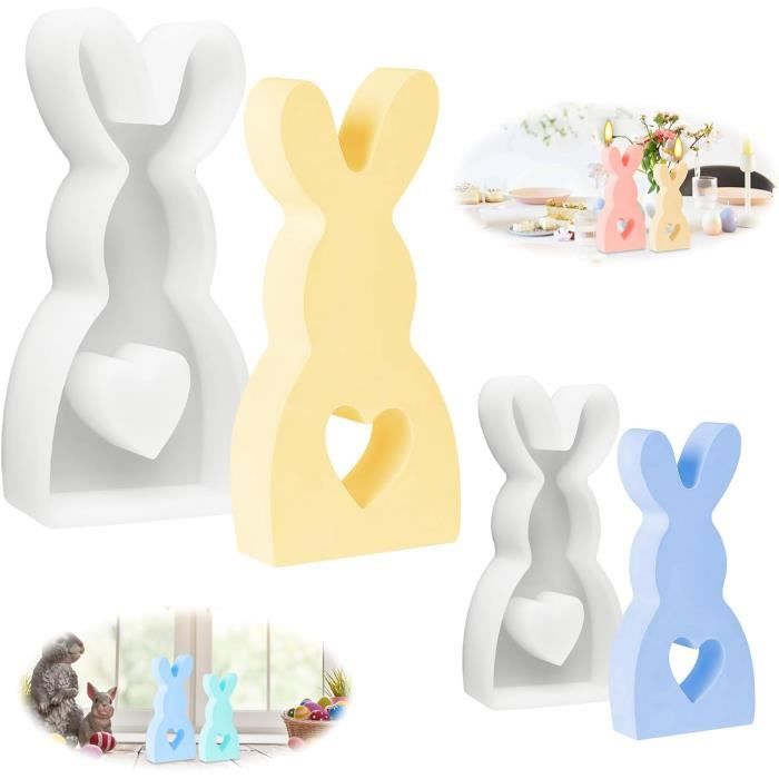 Lot de 2 moules à vis en silicone 3D en résine époxy, moules flexibles