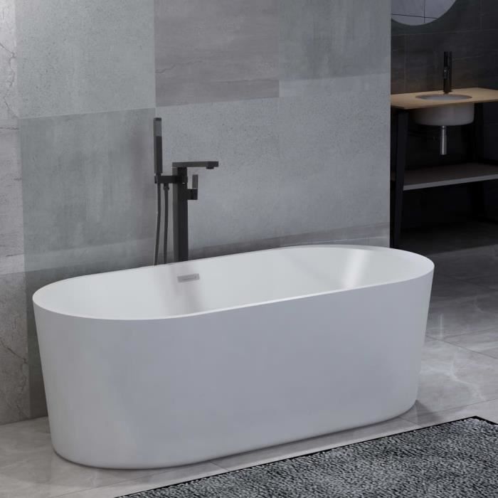 Baignoire Autoportante Et Robinet 4 L 90 Cm Noir Boh 32 Cdiscount Puericulture Eveil Bebe