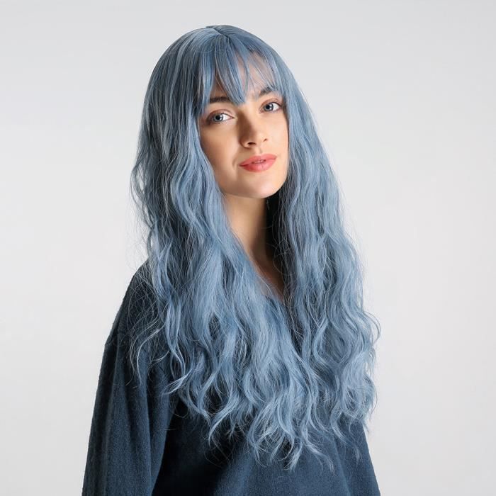 perruque bleu homme