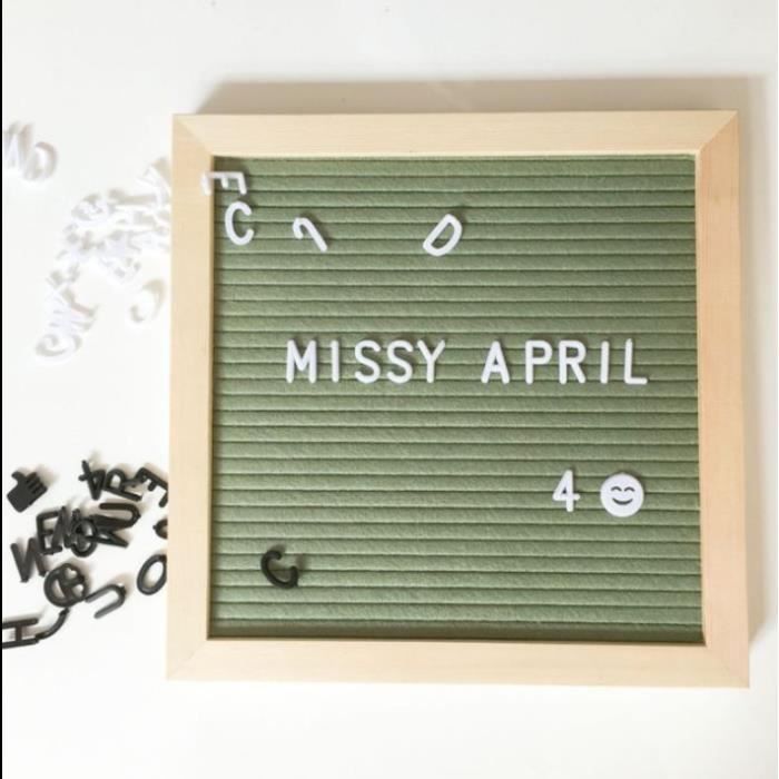 DIY Tableau à lettres feutre en Bois Faite à la Main, avec ...