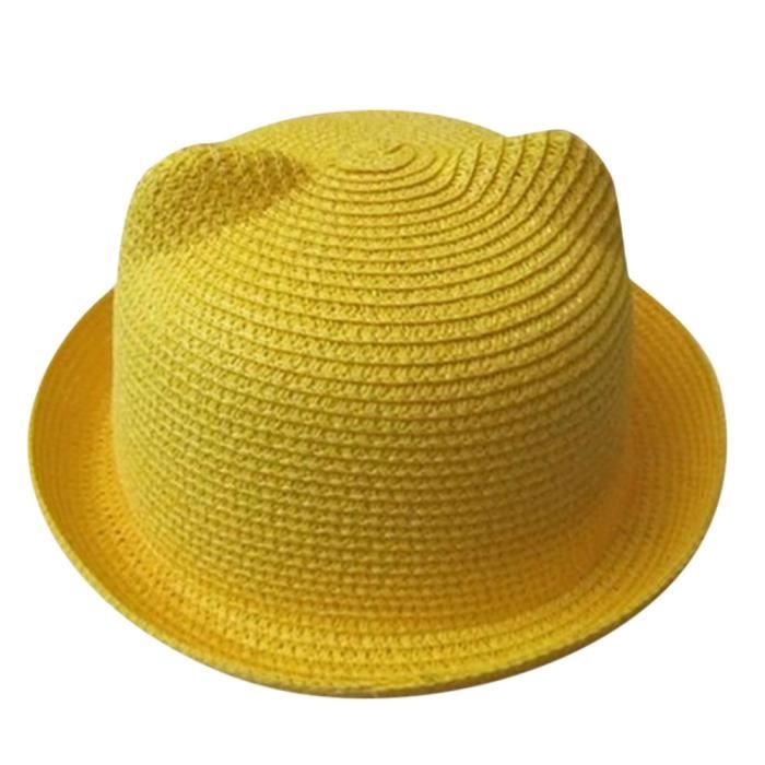 Chapeau De Chapeau De Bebe D Ete Enfants Respirant Chapeau Paille Chapeau Enfants Chapeau Garcon Filles Chapeaux Dr965 Comme Montre Cdiscount Pret A Porter