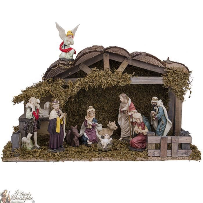 Creche De Noel Cdiscount Creche De Noel Complete Avec 11 Personnages En Polyresine 14 5cm Achat Vente Creche De Noel Cdiscount