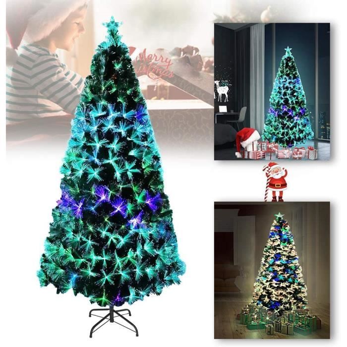 Sapin de Noël artificiel en fibre de verre LED Qualité supérieure