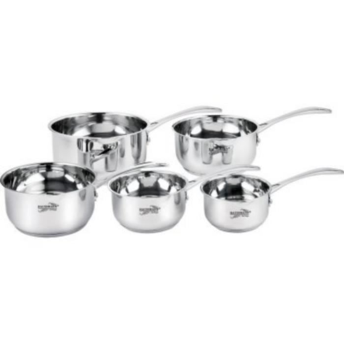 Haussmann Héritage® - 5 piéces Casserole Inox professionnel - tous