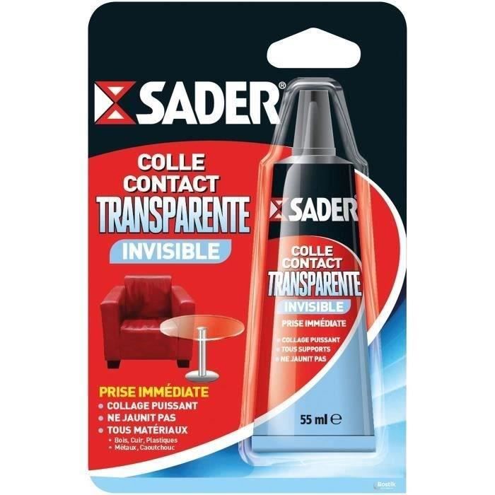 SADER Colle contact transparente - Tube 55 ml