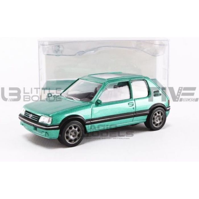 Voiture Miniature De Collection Norev 1 43 Peugeot 205 Gti 1 9l Griffe 1991 Green Metallic 471717 Cdiscount Jeux Jouets