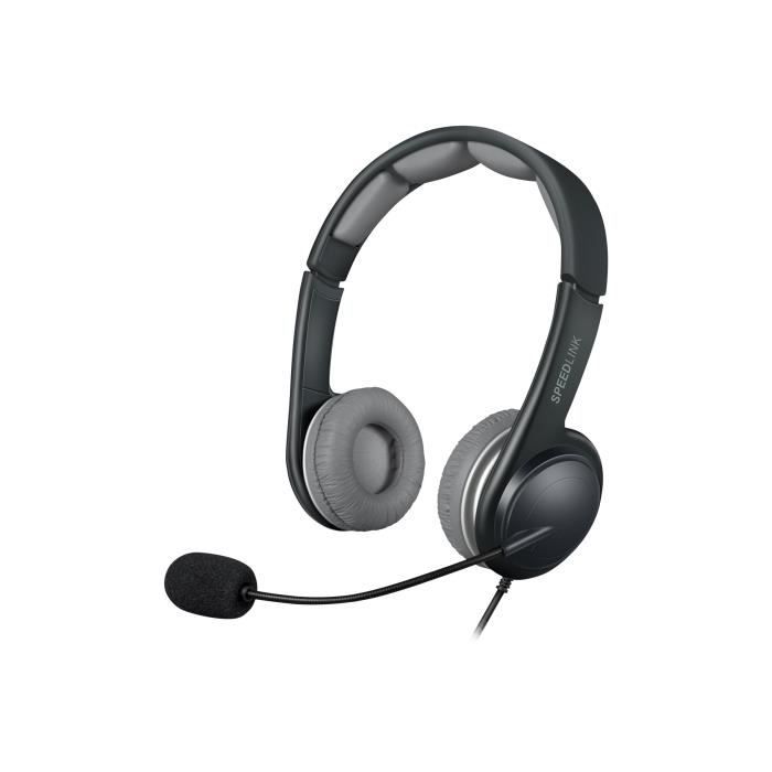 Speedlink SONID Stereo Headset Micro Casque Stéréo pour PC USB Contrôle du Volume Carte son Intégrée - vue 2