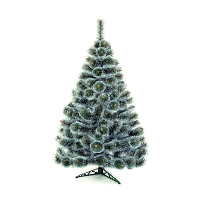 Sapin de Noël artificiel ELSA en PVC 250 cm - Arbre de Noel blanc neige