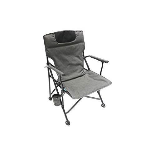 Gris Homecall Chaise de camping 2/ places pliable et rembourr/ée